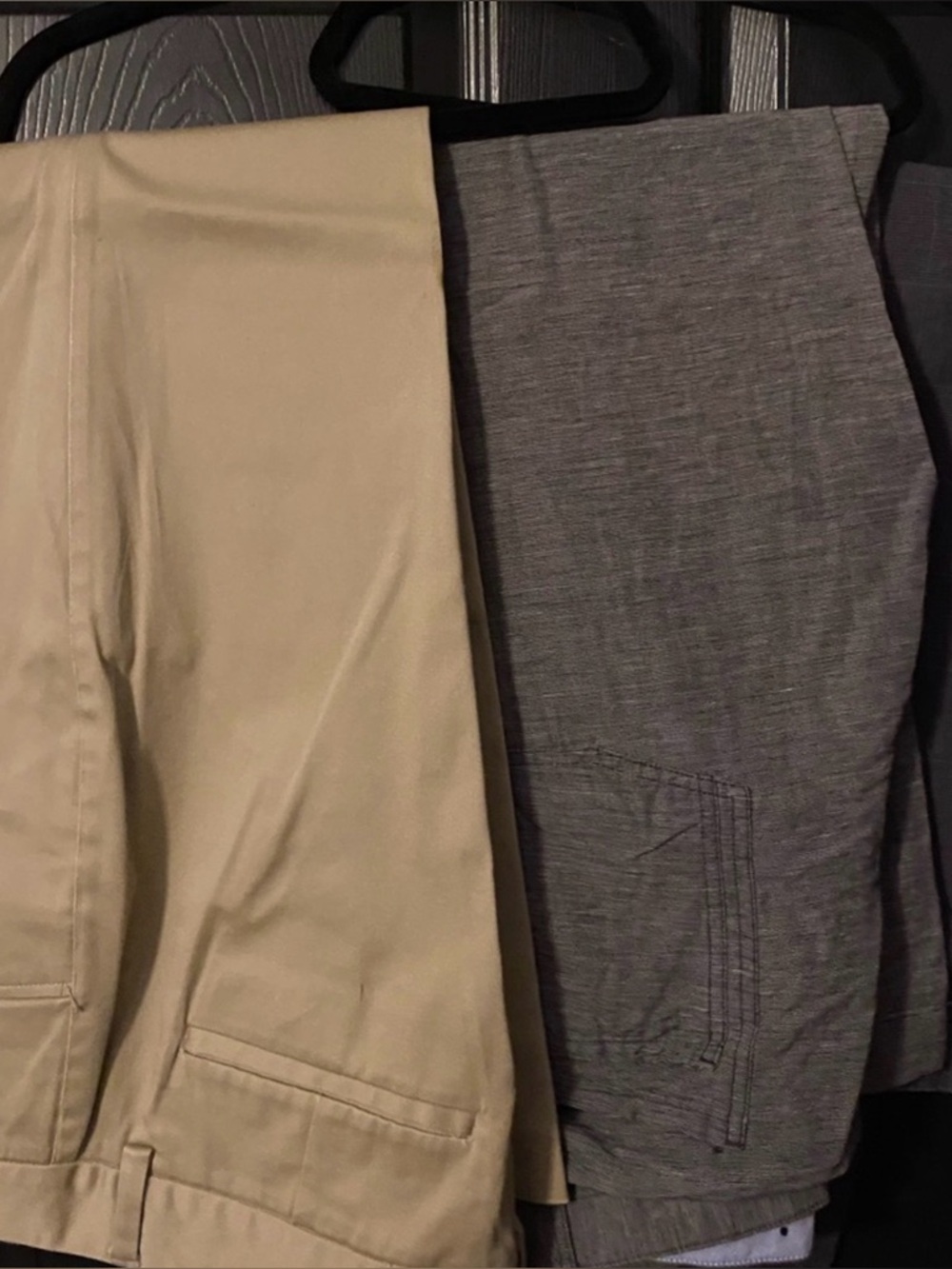 Men's Khaki and Gray Casual Pants - Neutral Two-Pack